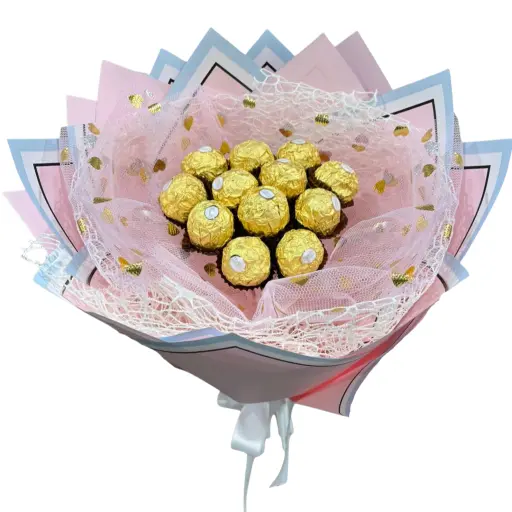 Ramo de bombones ferrero rocher con papel coreano ii